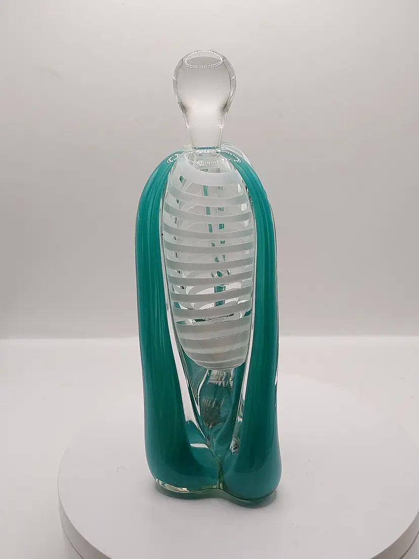 Vintage Studio Art Glass Paperweight Style Perfume Bottle-Believed to be by Ed Branson-read pic 2!!
