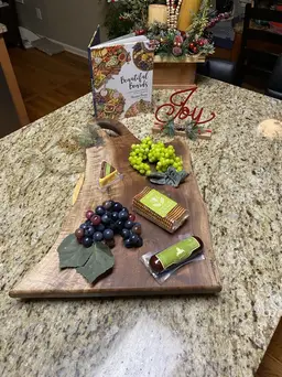 Claro Walnut Live Edge Charcuterie Board