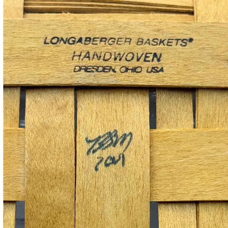 Vintage Longaberger 2001 Tic Tac Toe Basket