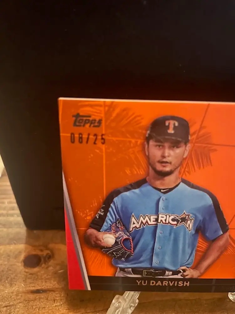 2017 Yu Darvish All Star Stiches Relic Card Orange /25