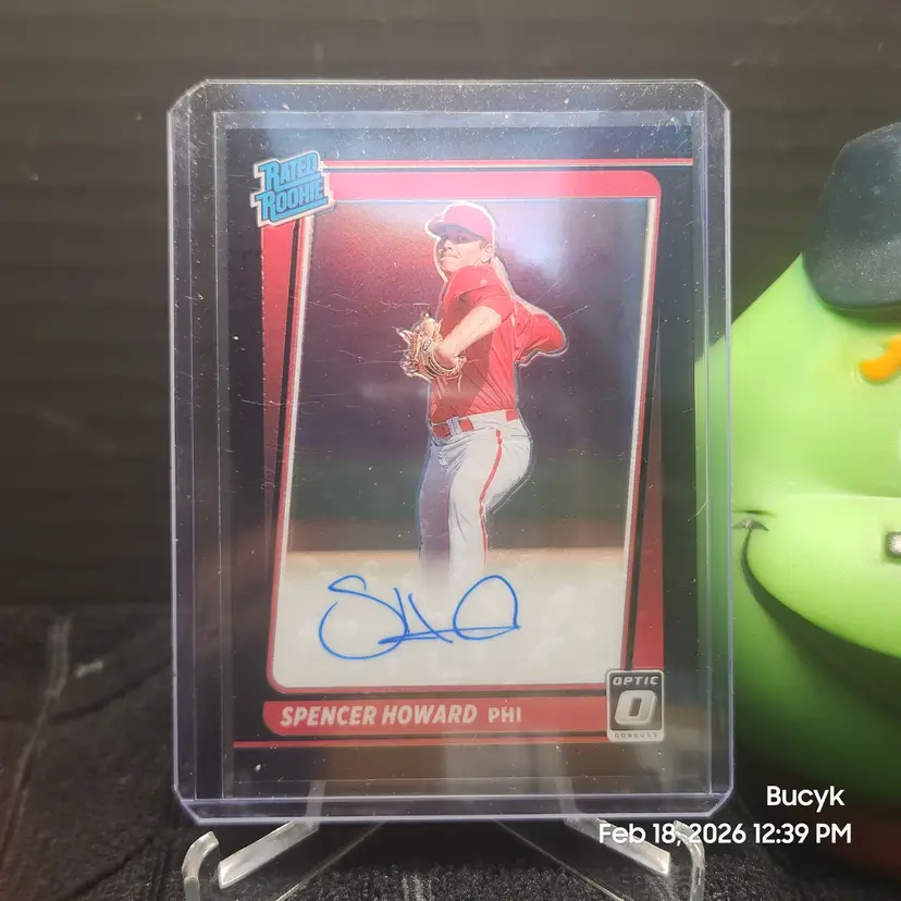 2021 Optic Black Auto - Spencer Howard Philadelphia Phillies 21/50