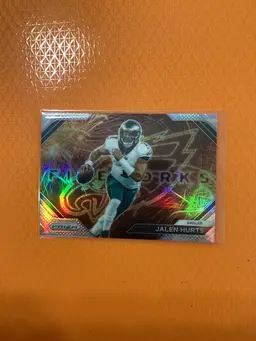 Jalen Hurts #F-1 Silver Fireworks Prizm 2023 Panini Prizm Philadelphia Eagles