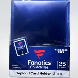 Fanatics 59pt Thick 25pc Toploaders (stacked shipping) MBBSUP8 (LIMIT 4)
