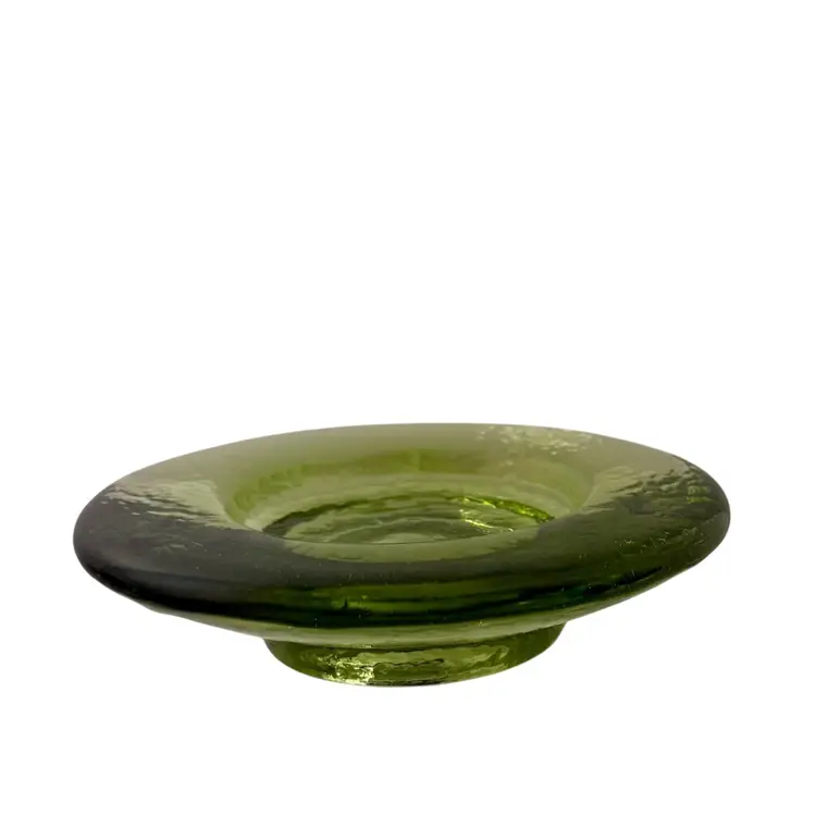 Fire And Light Recycled Glass Green Wine Caddy/ Candle Holder
6-1/4”