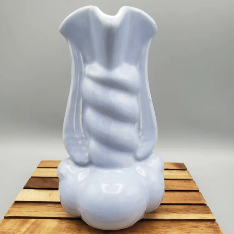 Art Deco Niloak Cornflower Blue USA Pottery Vase