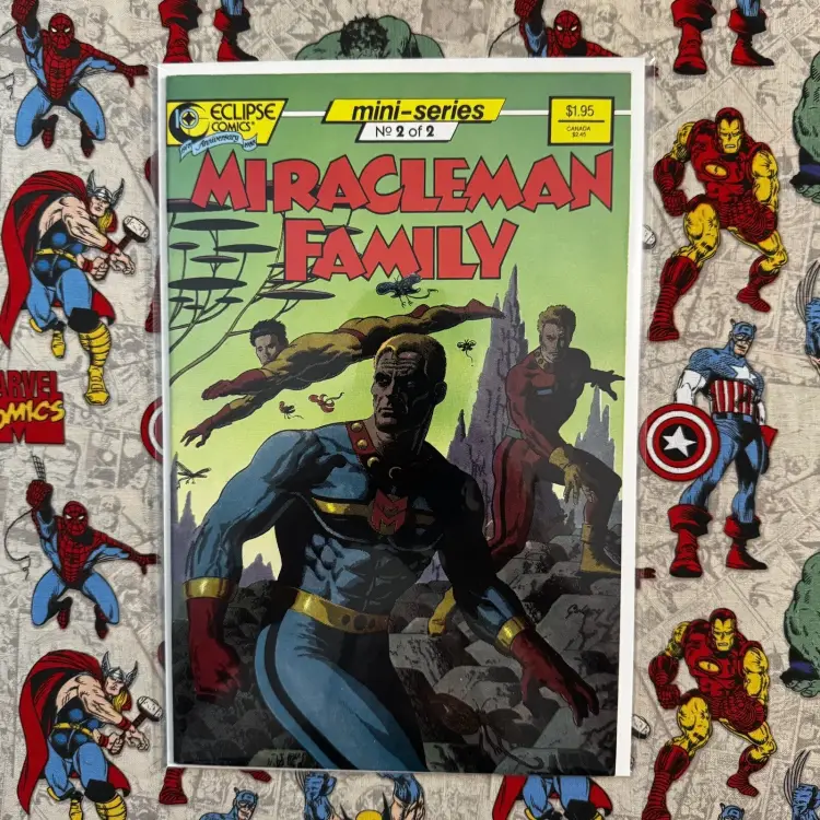 MIRACLEMAN FAMILY #1 & #2 Complete Mini-Series Set Eclipse Comics 1988