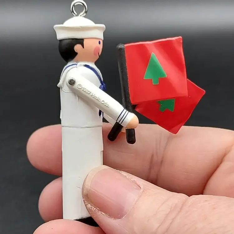 Vintage 1987 Hallmark Keepsake Clothespin Sailor Ornament