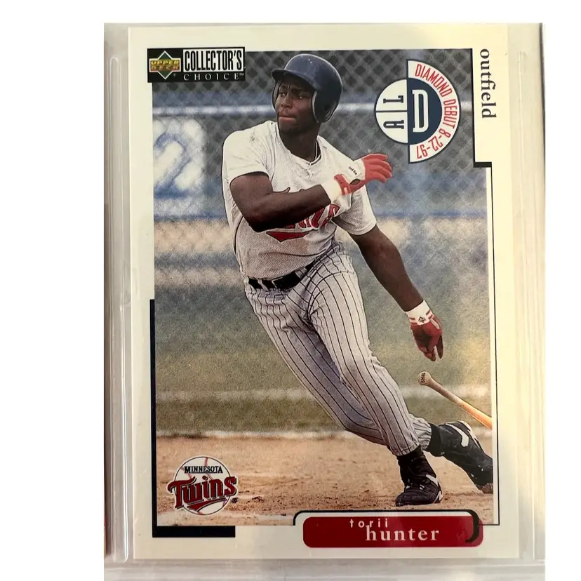 Torii Hunter Diamond Debut Minnesota Twins