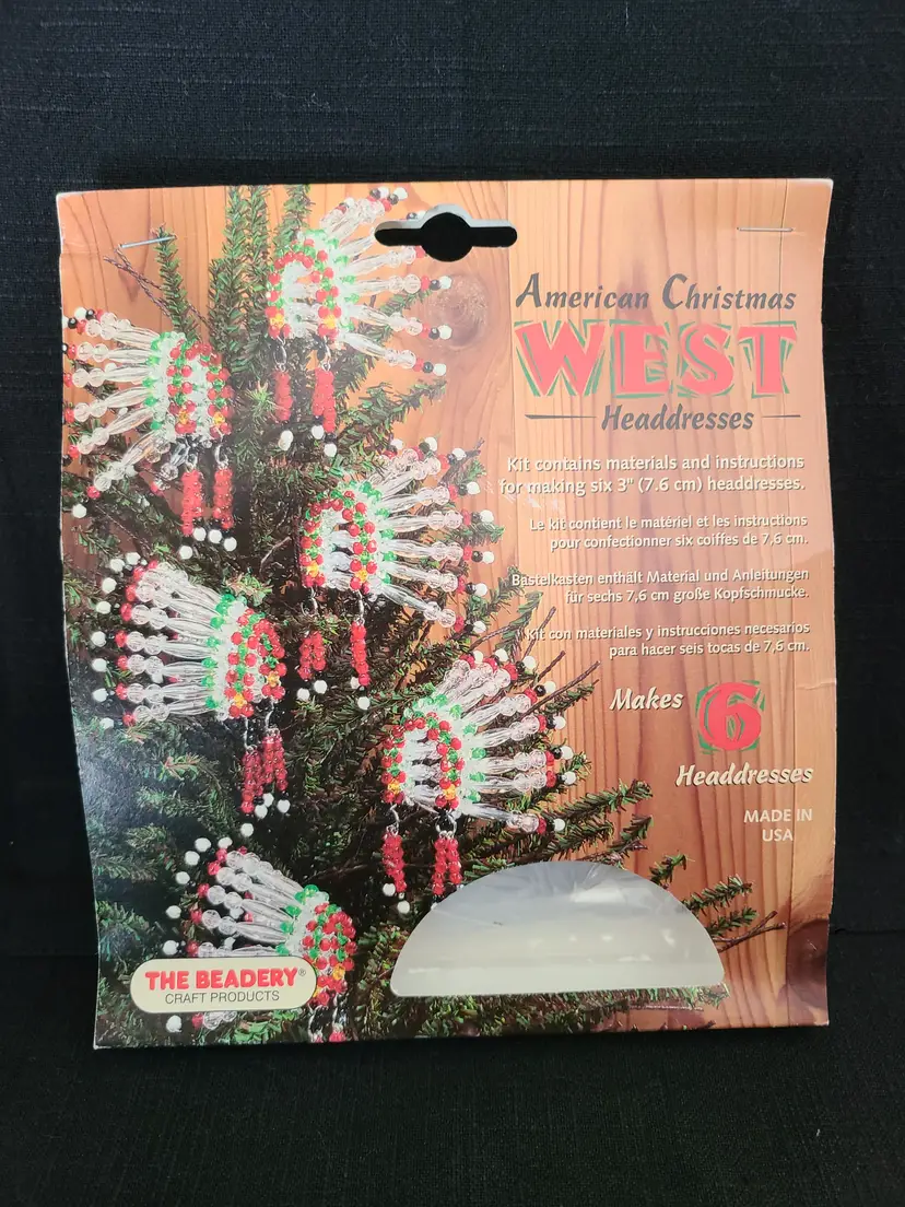 Vintage Bead Ornament Kit The Beadery American Christmas West Headdresses