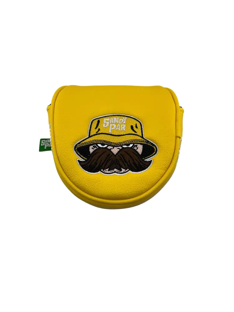 SANDY PAR OVERSIZED MALLET PUTTER COVER (YELLOW / BROWN)