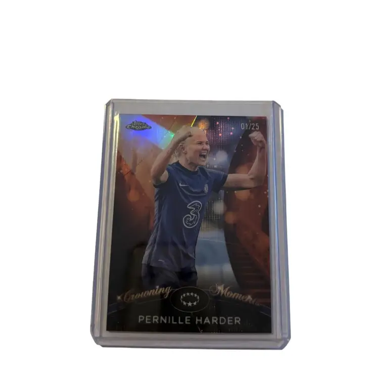 Pernille Harder Chelsea Fc Uwcl Topps Chrome /25 Orange Insert