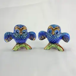 Matching Pair Of Enesco Owls