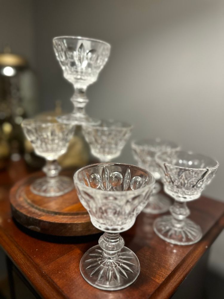 Colony Glass Classique Set Of Six Liquor Cocktail Glasses