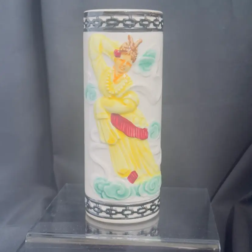 #1902 Orchards of Hawaii Japan 6.5" R-93 Dancing Lady Tiki Mug, Ceramic