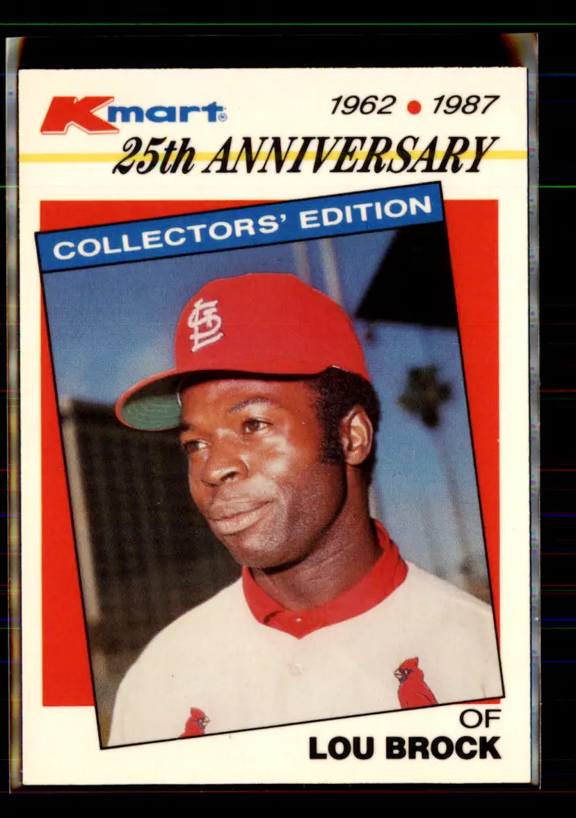 Lou Brock 1987 Kmart Topps #13 - (pk1c) - St. Louis Cardinals