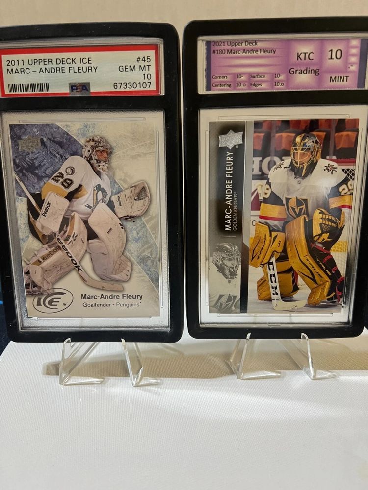 2012 Upper Deck Marc-Andre Fleury /#180 Marc-Andre Fleury PSA 10 LOT OF 2