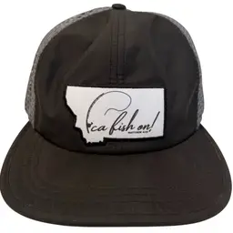 Fish On Matthew 4:19 Fishing Patch Mesh Back Unisex Adjustable Fishing Hat