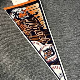 Vtg Felt Pennant Detroit Tigers 1997 Tag Express