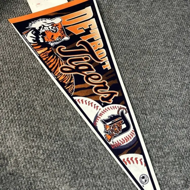 Vtg Felt Pennant Detroit Tigers 1997 Tag Express