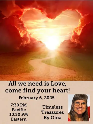 Come Find A Heart, We All Need Love! Timeless Treasures by Gina