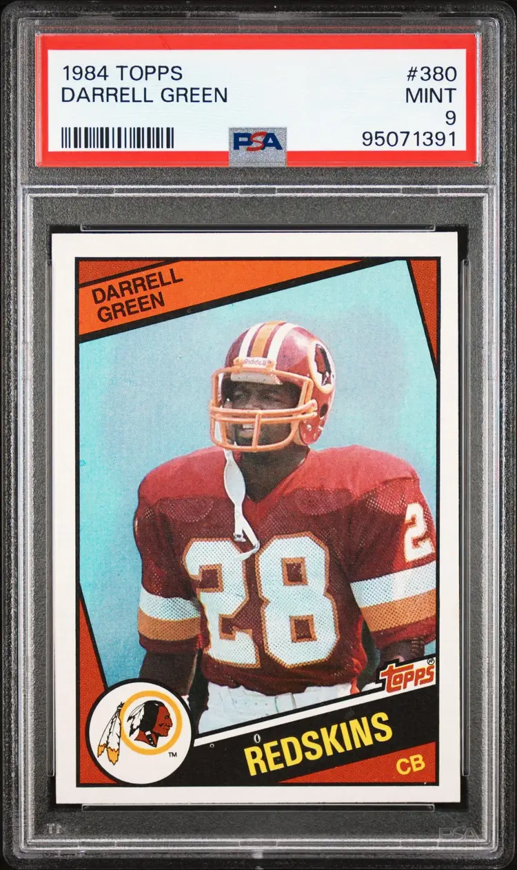1984 Topps #380 Darrell Green PSA 9 - Washington Redskins