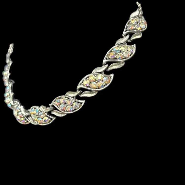 Coro Rhinestone Choker Necklace Vintage 1950's
