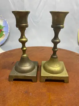 Set Of 2 Brass Candlesticks