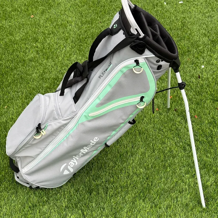 TaylorMade FlexTech Lite Women’s Stand Bag | Gray Mint | 4-Way | Lightweight