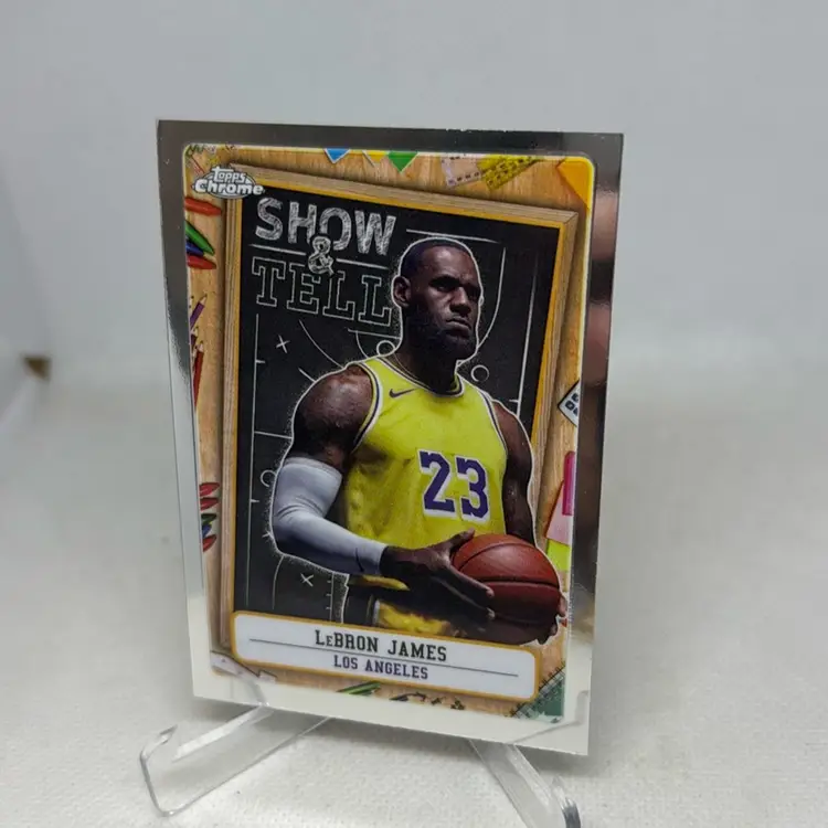 2025 Topps Chrome LeBron James LA Lakers Show And Tell ST-6