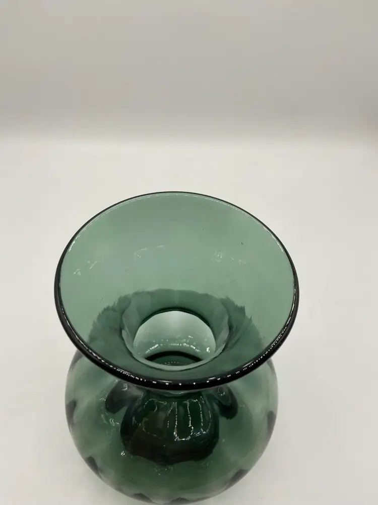 Beautiful Smoky Gray Blown Glass Vase