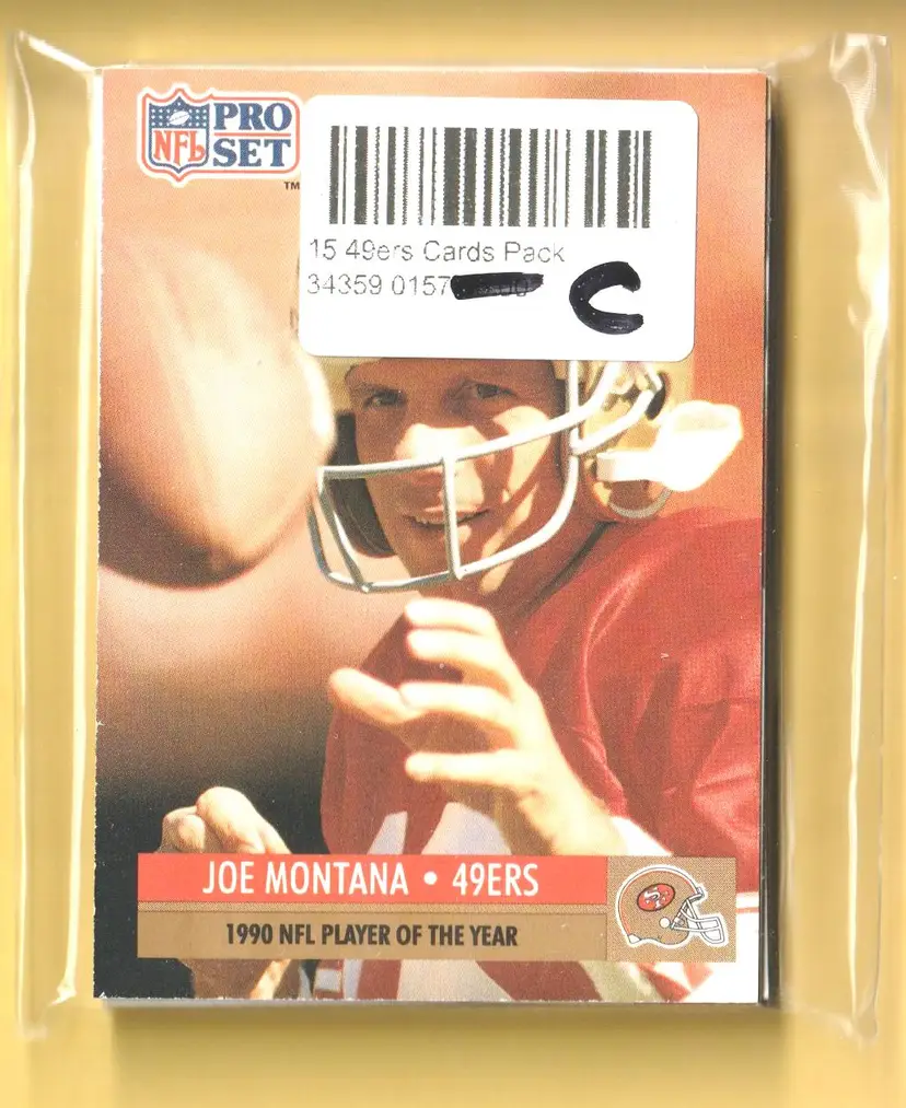 15 Card Pack C San Francisco 49ers Joe Montana