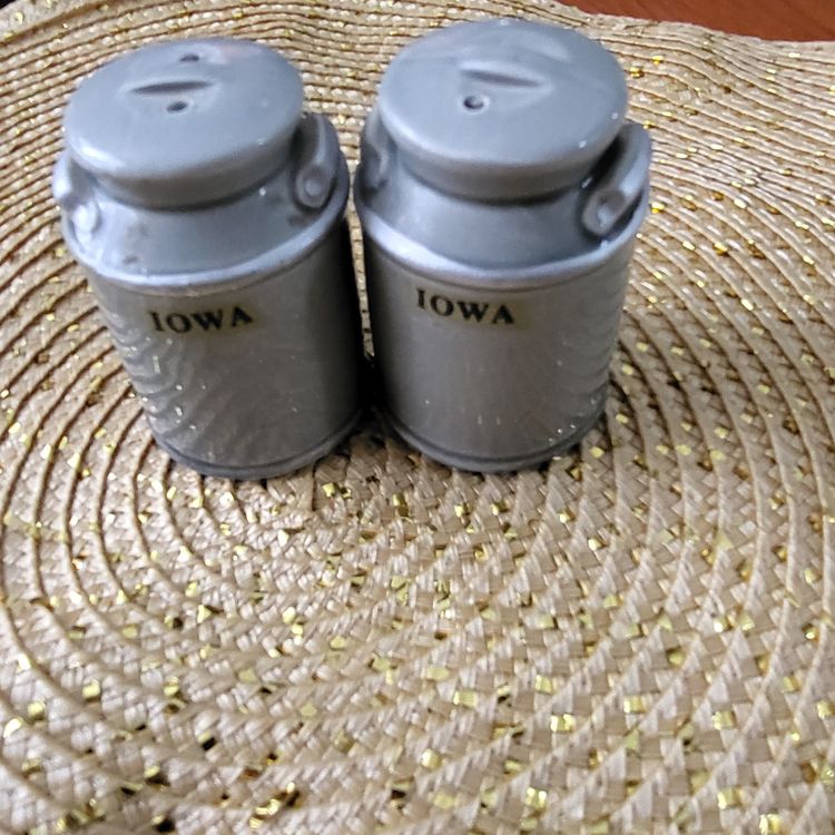 Vintage milk bucket Shakers