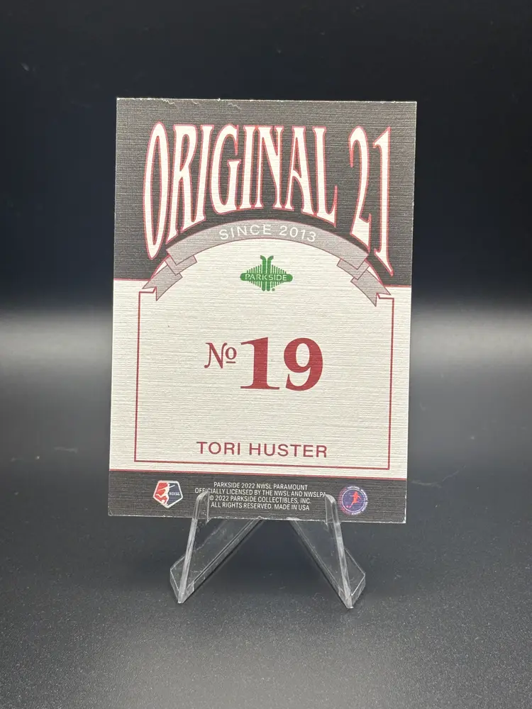 Tori Huster 2022 Parkside Paramount Original 21 Insert Washington Spirit FC