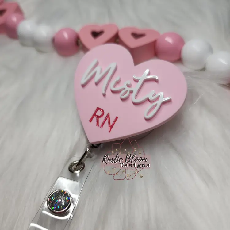 Personalized Custom Acrylic Name Badge Reel