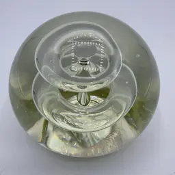 Clear Donut Bubble Cool Center Paperweight