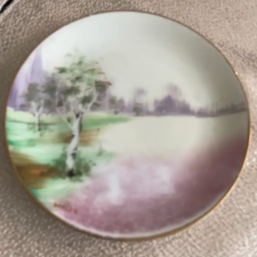 Hand painted Bavaria Plate