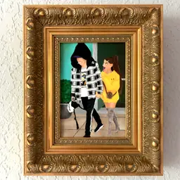 Ariana Grande & Pete Davidson “Pop Life #2” - Original Acrylic Painting - 5x7" Framed