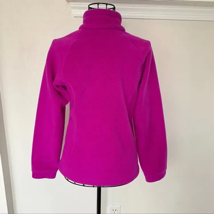Columbia Full Zip Purple Jacket with Hand Pockets M