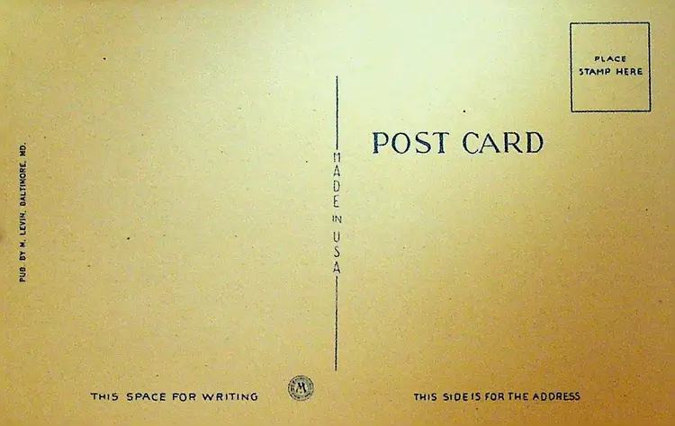 City Hall & Business Section Skyline Postcard Baltimore Md