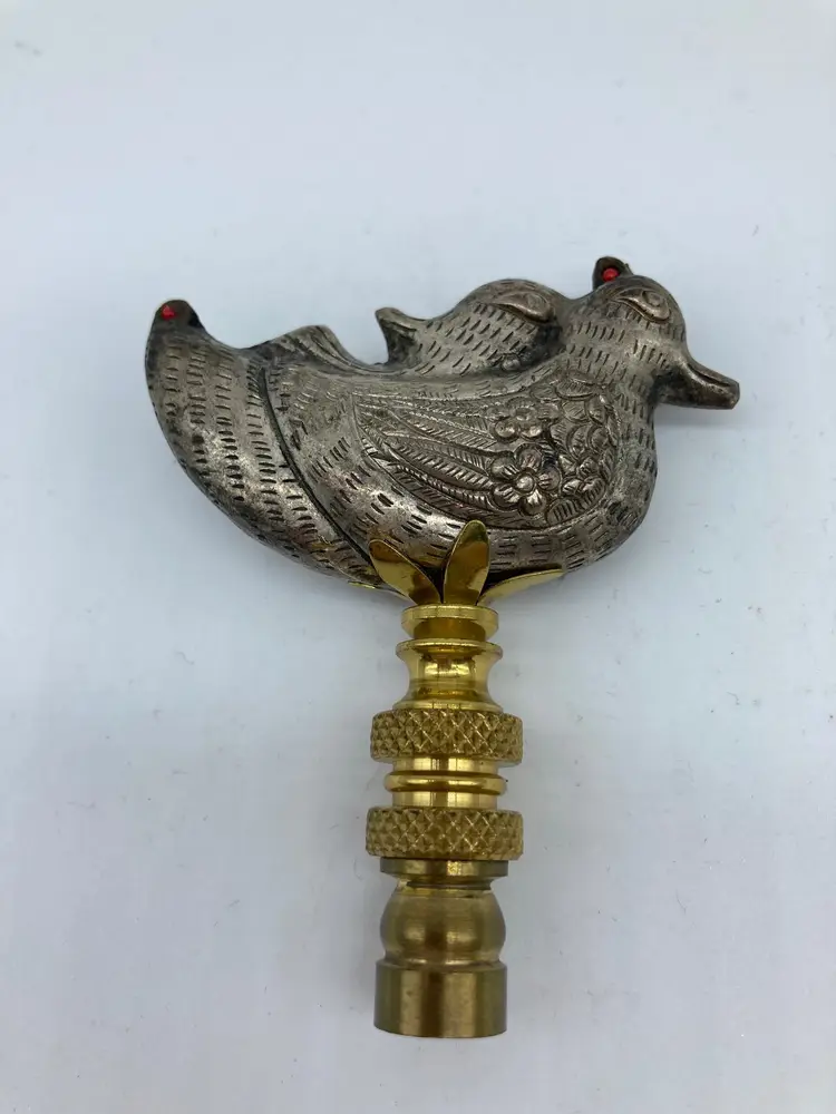 Two Duck Lamp Finial