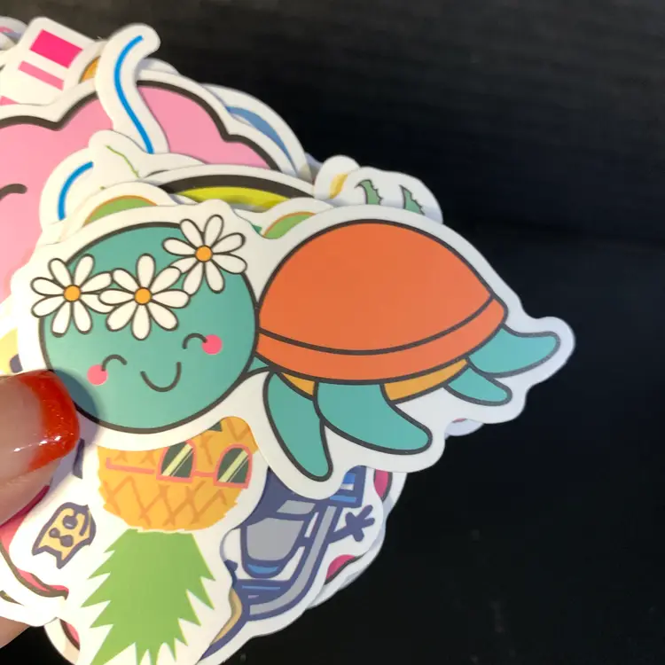 100-Beach Themed Stickers