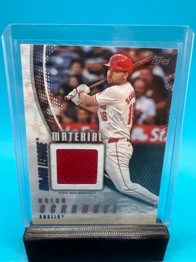Nolan Schanuel Topps Major League Materials Jersey Relic Los Angeles Angels