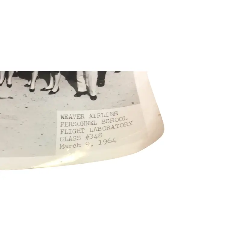 Vintage Braniff Airline School Photo