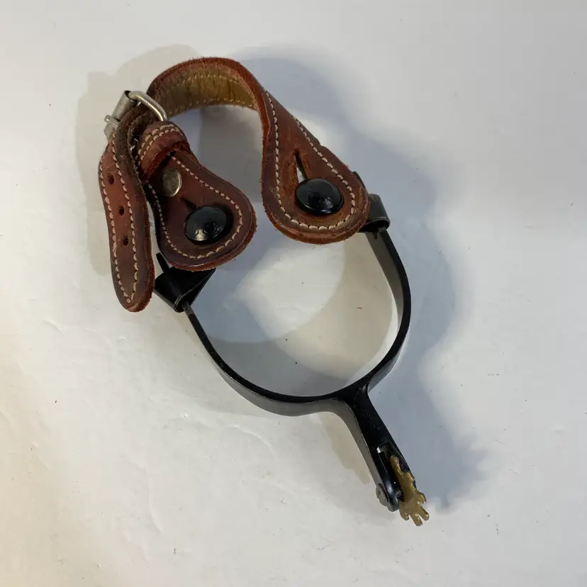 Kids Size Spur Metal & Leather