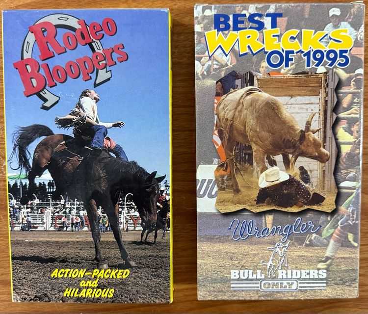 Rodeo Bloopers& Rodeo Wrecks VHS -2