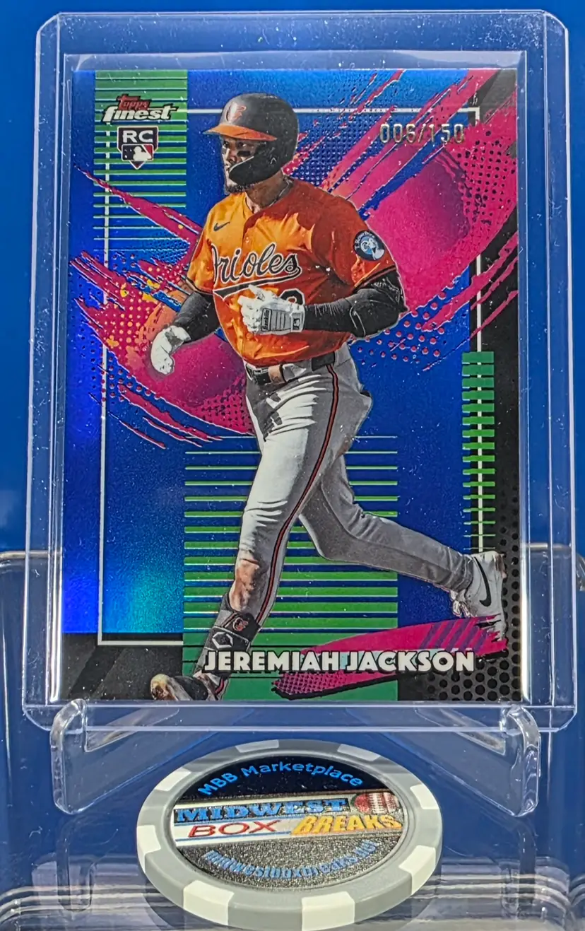 Jeremiah Jackson 2026 Finest RARE RC Blue Refractor /150 Baltimore Orioles