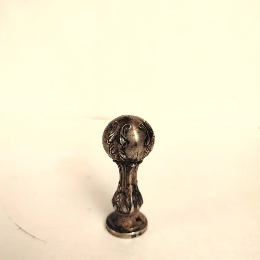 Antique or vintage Wax Seal Stamp. Art Nouveau style. KE initials. 2 inches high.