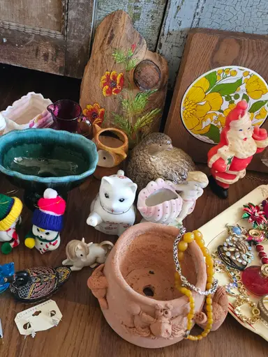 Vintage Jewelry Pottery and Glass!