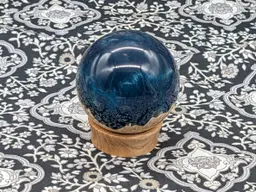 3 1/4 Inch Night Sky Hybrid Sphere/Ball With Stand