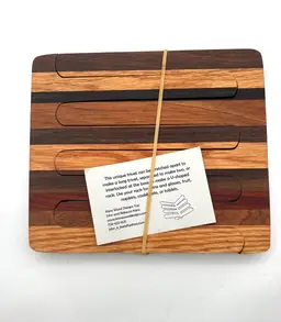 02 - Kara Wood Designs Wooden Expandable Trivet Or 3D Rack